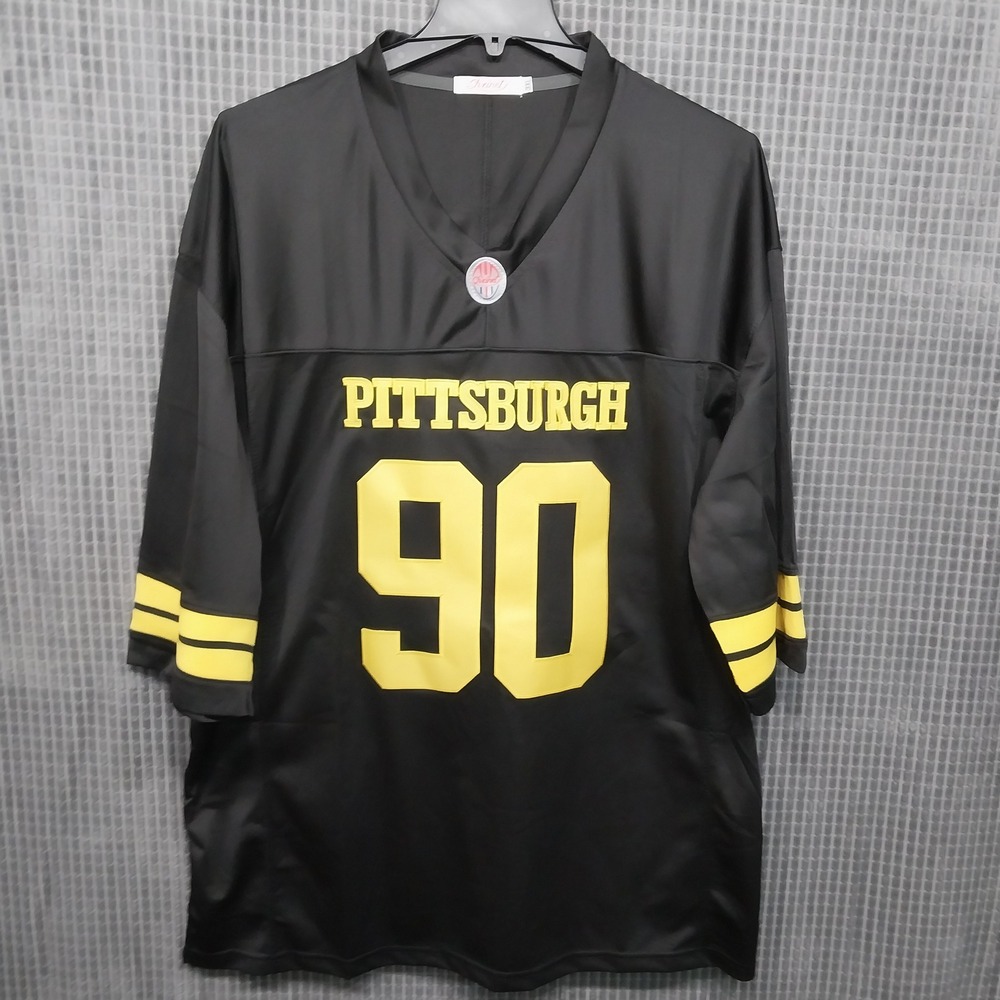 Pittsburgh Football Jersey Mens TJ Watt 90 Stitched 3XL Black